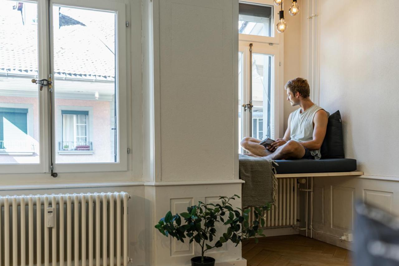 Historische Wohnung Im Herzen Der Thuner Altstadt Exteriör bild