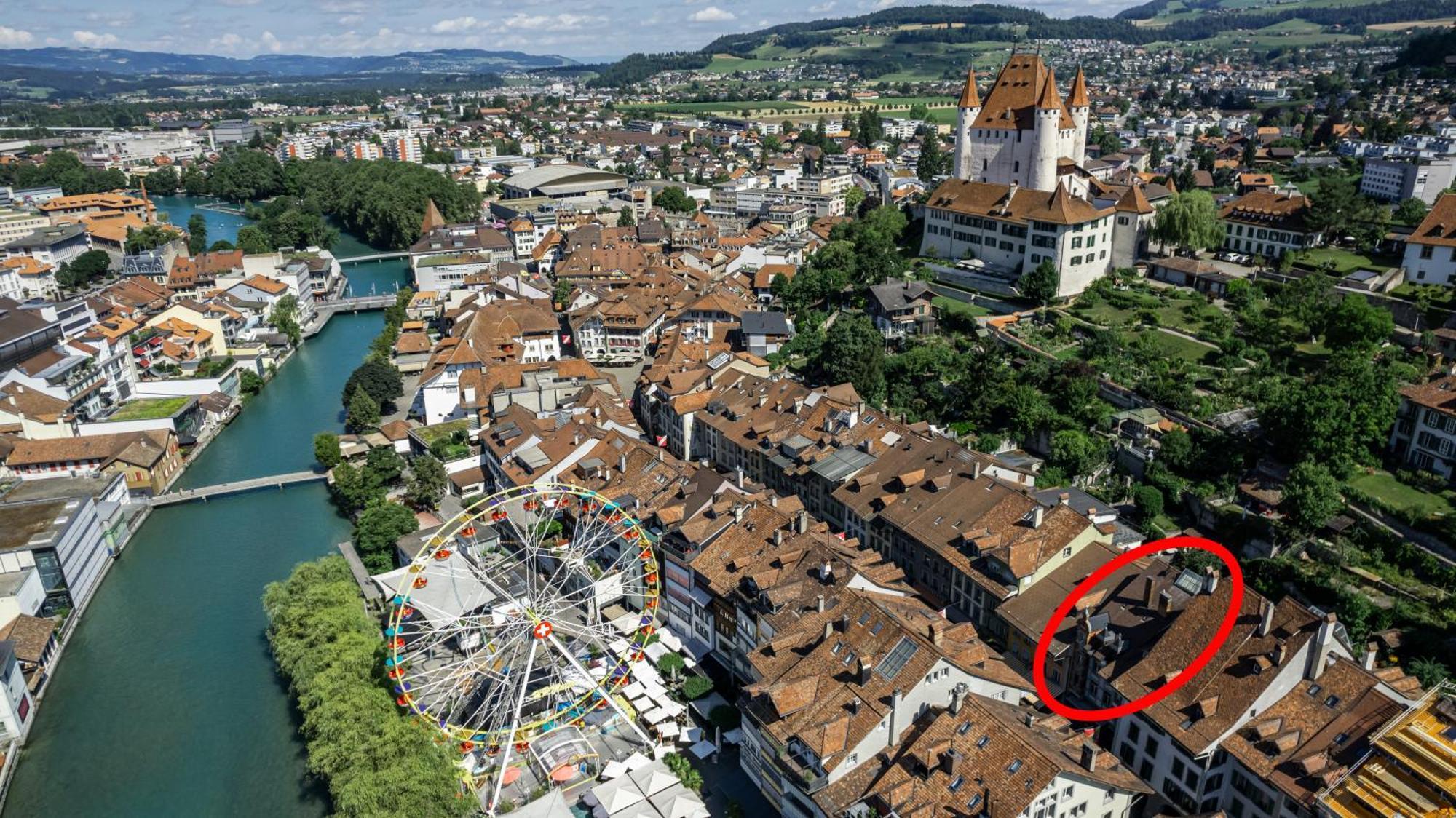 Historische Wohnung Im Herzen Der Thuner Altstadt Exteriör bild